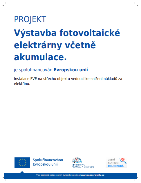 Solární elektrárna - Pamětní deska